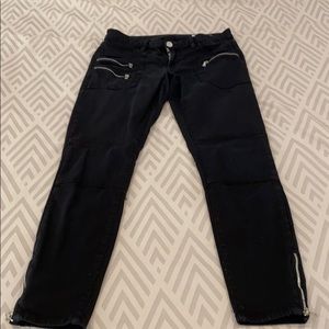 Blank NYC Black Skinny Moto Jeans